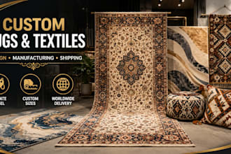design and manufacture custom hand tufted rugs and textile products
