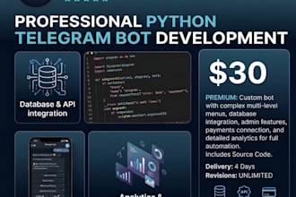 build a custom telegram bot in python