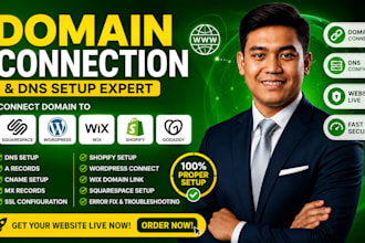 connect domain in , squarespace, shopify, wix, or fix dns email issues