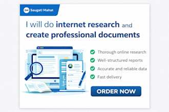 do online research and document creation