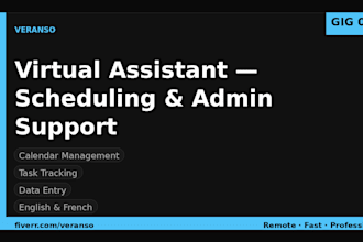 be your reliable virtual assistant for scheduling, planning, and admin tasks