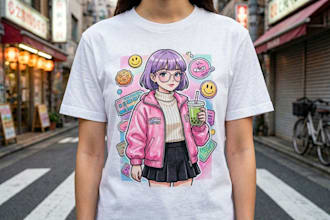 create modern and trendy tshirt design for your brand