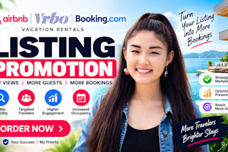 promote your airbnb vrbo and booking com listing to reach more guests