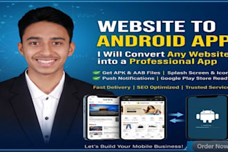 convert website to android app apk and aab