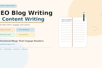 write SEO friendly blogpost and engaging website content