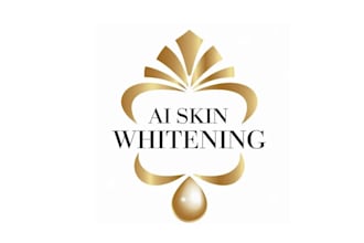 design attractive skin whitening logo