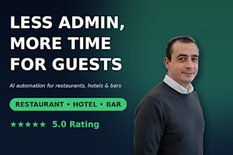 set up ai automation for your restaurant, hotel or bar, no tech skills needed