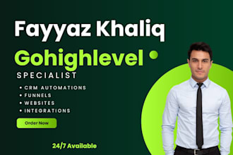 build gohighlevel CRM automation, gohighlevel website