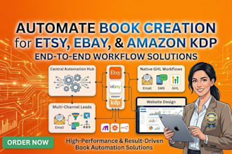 generate bulk KDP book designs for amazon , etsy and ebay stores