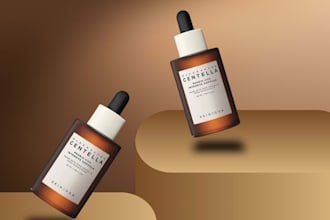 design aesthetic instagram posts for skincare brand