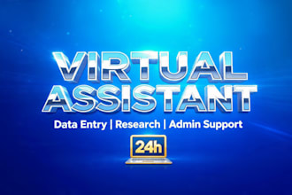 virtual assistant, data entry, admin support and VA