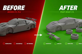 repair, edit or optimize your stl files for 3d printing