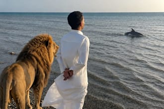 create realistic ai photos with wild animals