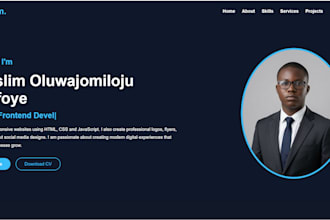 build a responsive HTML CSS landing page website