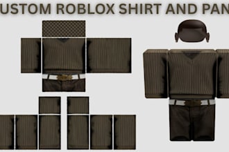 make roblox shirt template design roblox clothing commission outfit uniform pant