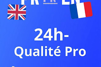 traduction documents anglais vers francais 24h