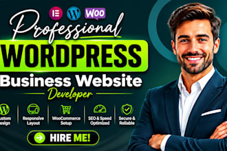design a professional, responsive wordpress website for your business or blog
