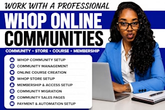whop community setup whop online whop store course whop community whop online