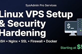 set up and harden your linux vps server for production