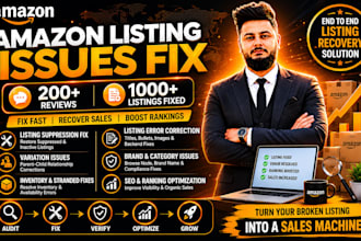 create amazon product listing variation or fix amazon listing