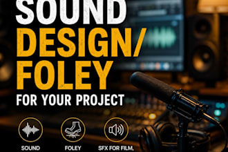make sound effect or foley for your project