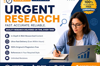 do professional internet research, market research and data research