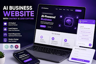 build fast business website with chatbot and lead capture
