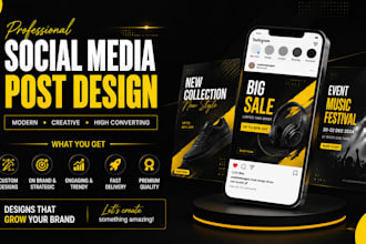 design modern social media posts and promotional banners