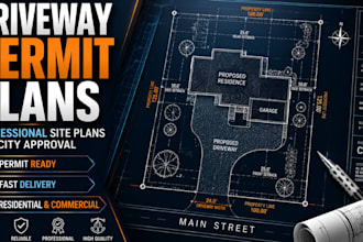 create permit ready driveway plans for city approval