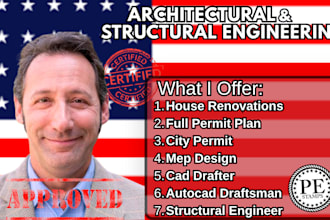 provide architectural design and city permit drawings sc nc mn ut az tx
