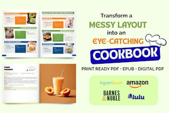 professional cookbook design and book formatting for KDP