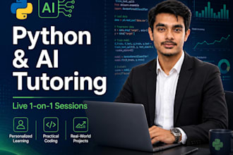 teach you python, data science, and ai ml development in live sessions