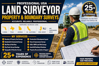 usa fl tx ga ca nj wg land surveyor property and boundary surveys