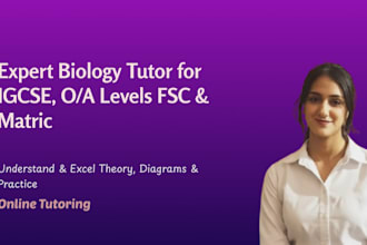 be your online biology tutor for school and college students