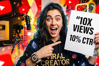 create professional viral youtube thumbnails for your chanel