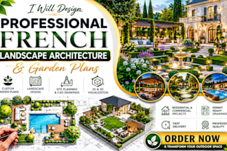 design professional french landscape architecture garden plans