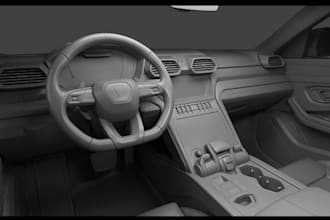design 3d car modeling vehicle interior model and car parts model