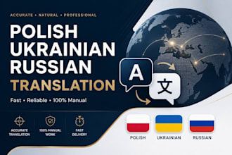 translate polish, ukrainian and russian texts