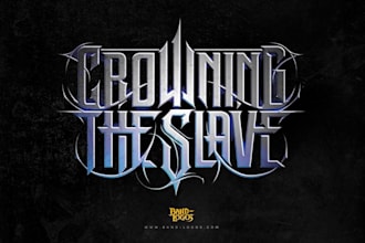 design creative metal band logo