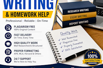 provide academic writing assistance and research support