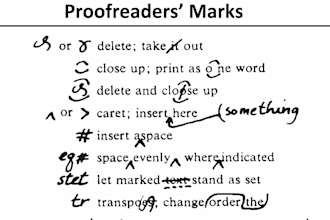 proofread and edit markup on documents