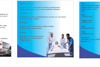 design professional hospital and business brochures