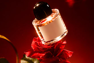 create luxury perfume and skincare product mockups