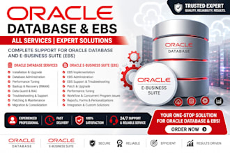 do oracle database ebs rman rac performance tuning support