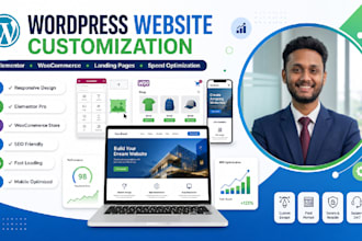 do expert wordpress website customization and elementor pro design
