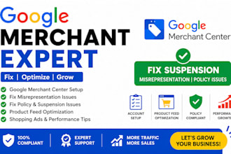 fix google merchant center misrepresentation, fix suspension, fix gmc shopping