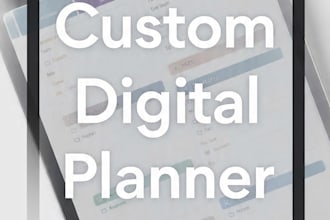 design a custom digital planner for goodnotes and ipad