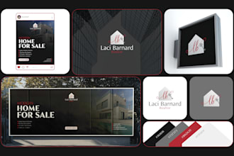 design a professional real estate logo and brand identity for realtors
