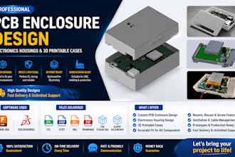 design custom pcb enclosures, electronics housings, and 3d printable cases