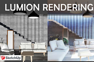 create 2d rendering architecture, parking lot, autocad 2d design, lumion, v ray